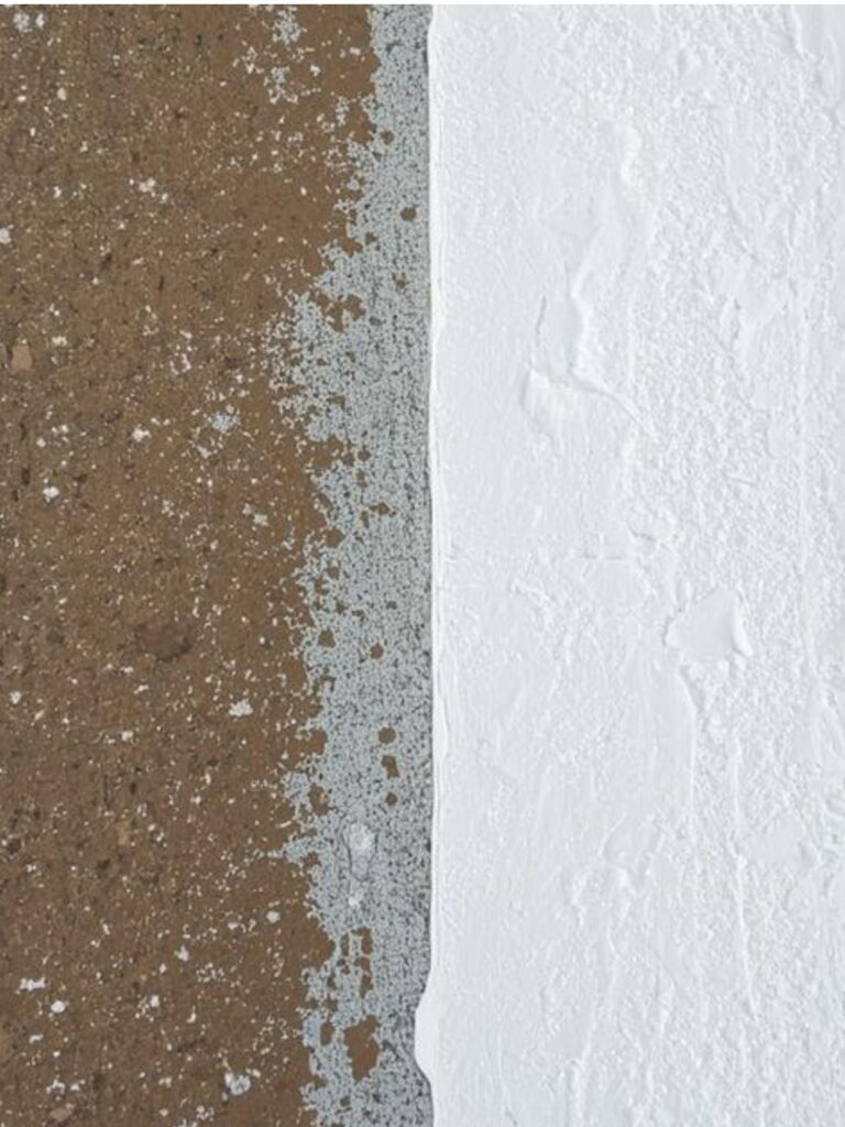 flat roof restoration options showing silicone coating applied over existing commercial membrane